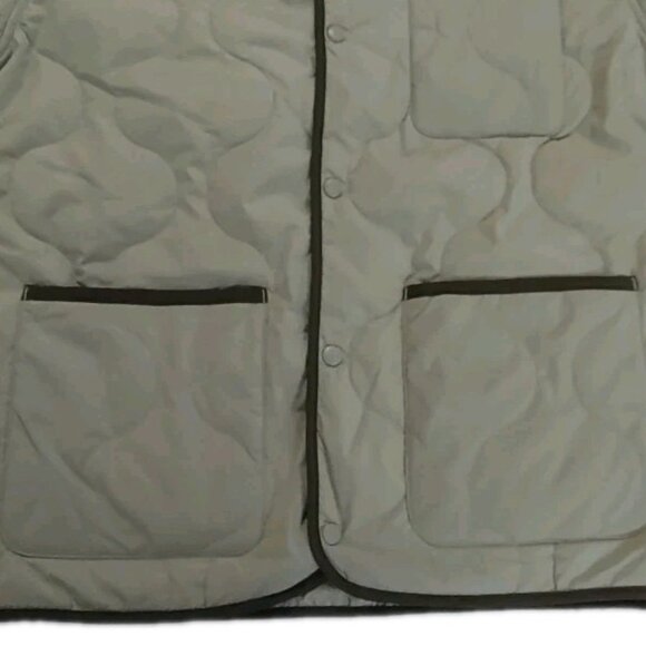 Original Use Green Sage Lightweight Quilted Shirt Jacket XL Pockets Front - Picture 2 of 12